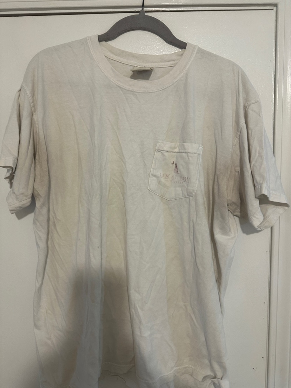Classic Men's White Pocket T-Shirt